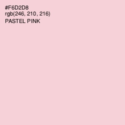 #F6D2D8 - Pastel Pink Color Image